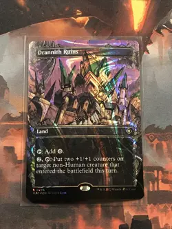 MTG Drannith Ruins HALO FOIL Aftermath MAT 0228 Rare NM - Image 1