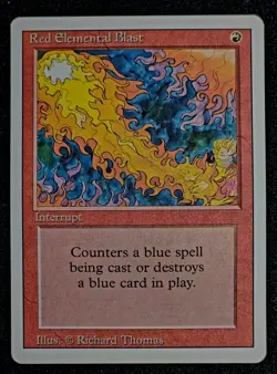 MTG Red Elemental Blast Unlimited Magic the Gathering Card - Image 1