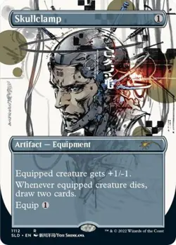 MTG English Skullclamp (Borderless 1112) NM Foil Secret Lair - Image 1
