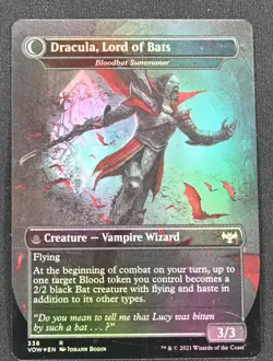 Dracula, Lord of Blood - Voldaren Bloodcaster #338 (Foil) NM Crimson Vow - Image 2