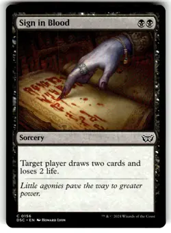 Sign in Blood Commander: Duskmourn: House of Horror Regular MTG - Image 1