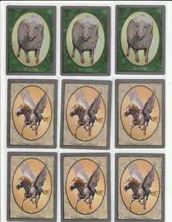 Magic the Gathering UNGLUED Token Lot of 32 Cards (12 Sheep and 20 Pegasus) - Image 1