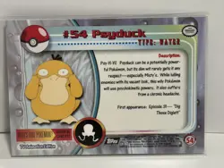 1999 Pokemon Topps Psyduck #54 TV Animation Edition Series Card NM/M - Image 2