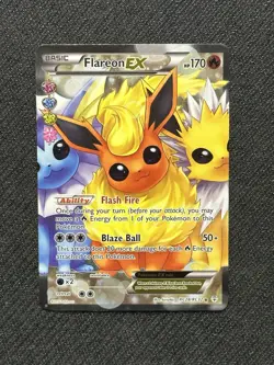 Flareon EX RC28/RC32 Generations: Radiant Collection Holo Pokemon Card - Image 1