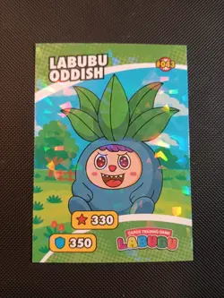 Labubu Oddish Pokemon Labubu Cards Trading Game Card Peru US Seller MINT - Image 1