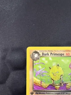 Pokemon TCG Team Rocket 1st Edition Dark Primeape 43/82 LP Vintage Rare - Image 4