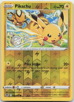 Pikachu 049/195 Silver Tempest Pokemon - Image 1