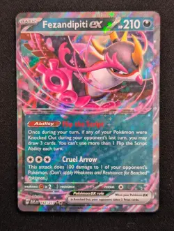 Fezandipiti ex - 142/217 ME: Ascended Heroes Pokemon NM Holo - Image 1