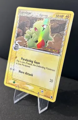 Larvitar Dragon Frontiers EX Series POKEMON Reverse Holo Foil Stamped 2006 - Image 2