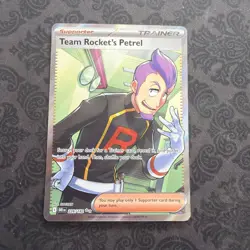 Pokemon TCG Team Rocket’s Petrel 226/182 Destined Rivals Full Art Trainer B - Image 1