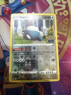 Snorlax Holo Rare Pokemon GO 055/078 Reverse Holo LP - Image 1