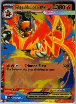 Mega Emboar ex 031/217 ME: Ascended Heroes - Pokemon Card - NM - Image 1