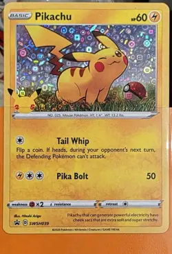 Pokemon Pikachu Cosmos Holo Stamped Promos Holiday Sealed 5 Card Lot‼{SWIRLS🌀} - Image 1