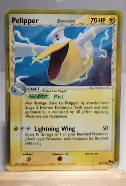 Pelipper 14/17 Pop Series 5 Holo Pokemon Card 2007 - Image 1