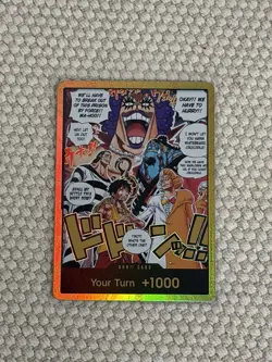 DON!! Card One Piece OP16 The Time of Battle Alternate Art Gold Foil - Image 1