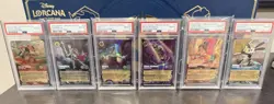 Disney Lorcana 2024 D23 Collection Set - All 6 cards of the set in PSA 10 - Image 1