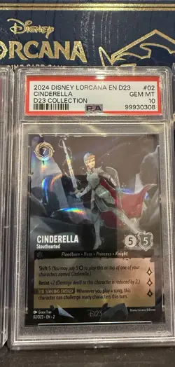 Disney Lorcana 2024 D23 Collection Set - All 6 cards of the set in PSA 10 - Image 3