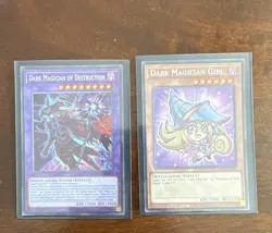 Konami Yu-Gi-Oh! 1st Edition Foil 2-Card Lot: Dark Magician OD MZMU-EN011 - Image 1