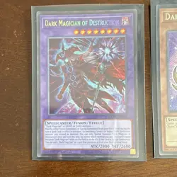 Konami Yu-Gi-Oh! 1st Edition Foil 2-Card Lot: Dark Magician OD MZMU-EN011 - Image 2