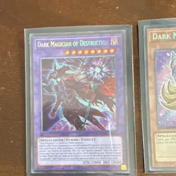Konami Yu-Gi-Oh! 1st Edition Foil 2-Card Lot: Dark Magician OD MZMU-EN011 - Image 4