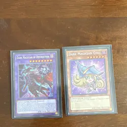 Konami Yu-Gi-Oh! 1st Edition Foil 2-Card Lot: Dark Magician OD MZMU-EN011 - Image 5