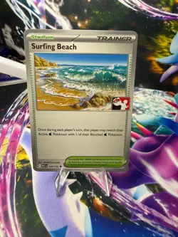 SURFING BEACH 129/132 PRIZE PACK SERIES CARDS Uncommon Pokemon - Image 1
