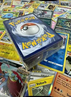Pokemon Card Lot 200 TCG Cards + Ultra Rare, Holos + 5 VMAX GX EX V or VSTARS - Image 1