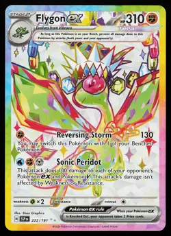 Flygon ex 222/191 Ultra Rare Surging Sparks Pokemon Card - Image 1