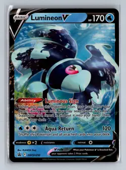 Lumineon V Promo SWSH: Sword & Shield Promo Cards SWSH250 NM Holo - Image 1