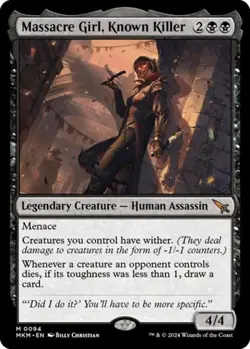Massacre Girl, Known Killer - MAKM MTG - Light Play - Image 1