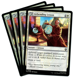 x4 Airbending Lesson (Foil) - 0008 - Avatar: The Last Airbender TLA - MTG - NM/M - Image 1