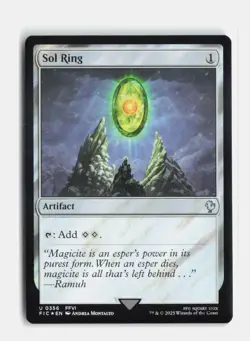 Sol Ring (0356) (Surge Foil) 356 Foil Commander: FINAL FANTASY MTG NM - Image 1