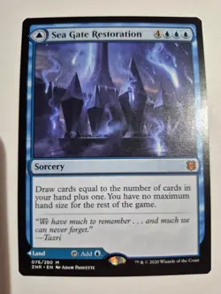 MTG - Sea Gate Restoration / Sea Gate, Reborn - Zendikar Rising ZNR - NM - Image 1