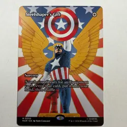 Steelshaper's Gift (Borderless) 0050 Marvel Universe MTG - Image 1