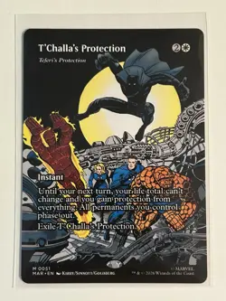 T’Challa’s Protection (Teferi’s Protection) Borderless 51 Mtg Super Heroes - Image 1