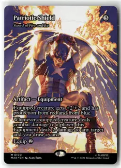 Patriotic Shield - Sword of Fire and Ice (Borderless) 100 MU Eternal-Legal - Image 1