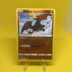 Radiant Charizard 020/159 Crown Zenith Holo Radiant Rare Pokemon TCG Near Mint - Image 1