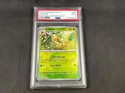 LEAFEON 005/131 POKEMON PRISMATIC EVOLUTIONS POKE BALL REVERSE HOLO PSA 9 - Image 1