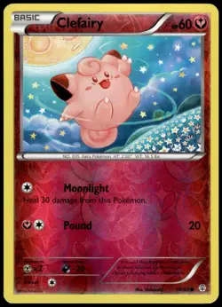 Clefairy 50/83 Generations Reverse Holo Common LP Pokemon 2016 - Image 1