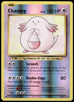Chansey 70/108 Evolutions Reverse Holo Rare NM Pokemon 2016 - Image 1