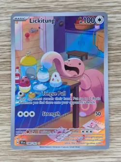 Pokemon TCG Lickitung 180/162 Illustration Rare Temporal Forces NM/M - Image 1