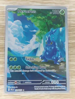 Pokemon 2023 Heracross Illustration Rare Paldea Evolved 194/193 - Image 1
