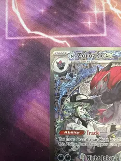 N’s Zoroark ex SIR 286/217 Mega Evolution Ascended Heroes Pokemon NM - Image 2
