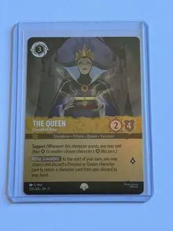 The Queen Conceited Ruler 205 Disney Lorcana Fabled 2025 Near Mint Holofoil Epic - Image 1