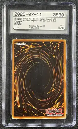 BLIZZARD DRAGON CGC 6.5 2007 YU-GI-OH! SPANISH #YDB1-SP001 SUPER RARE NINTENDO 1 - Image 2