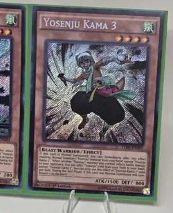 Yosenju Kama 1 - 3 THSF-EN003-EN005 Secret Rare 1st Edition Yugioh Lot X3 NM - Image 2