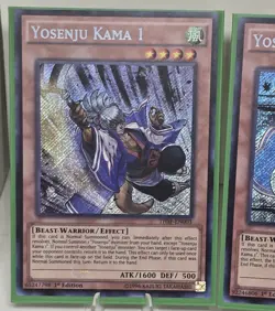 Yosenju Kama 1 - 3 THSF-EN003-EN005 Secret Rare 1st Edition Yugioh Lot X3 NM - Image 4