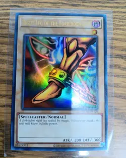 Yu-Gi-Oh Exodia Right Leg LOB-120 Unlimited Ultra Rare - Image 1