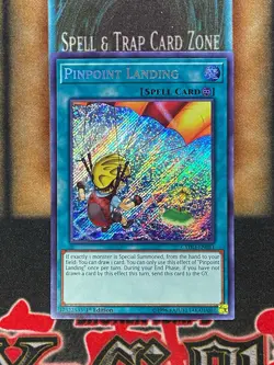 Yugioh Pinpoint Landing CYHO-EN081 Secret Rare 1st Ed LP - Image 1
