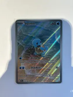 Pokemon TCG Squirtle 170/165 SV Scarlet & Violet 151 Illustration Rare Holo - Image 3